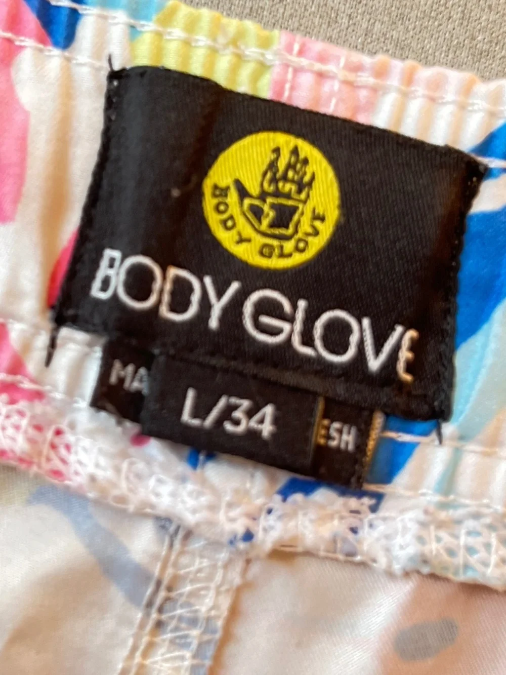 Body Glove MENS Board Shorts Tie Dye Coral Pattern Size L (34)